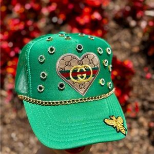 Customized💚 Heart-Embellished Hat